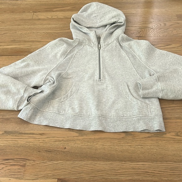 lululemon athletica Jackets & Blazers - Lululemon heathered grey scuba half zip
